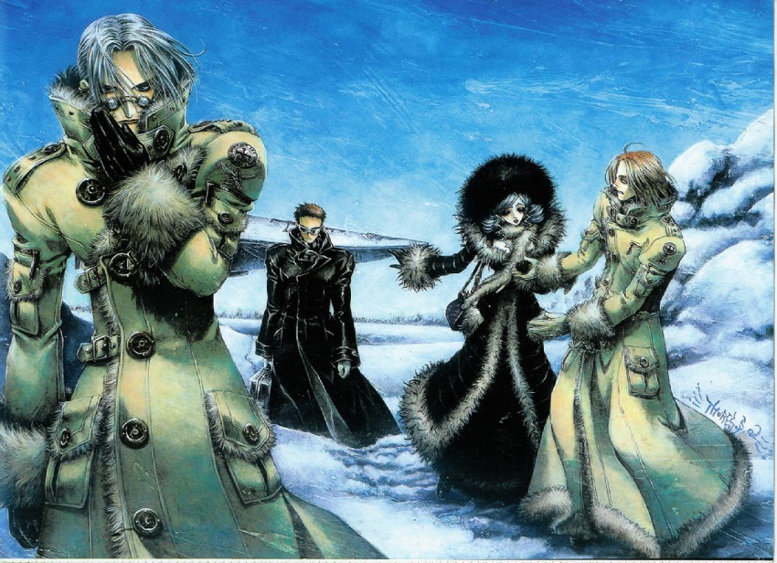 abel nightroad, tres iqus, helga von vogelweide, and antonio borgia (trinity blood) drawn by shibamoto_thores