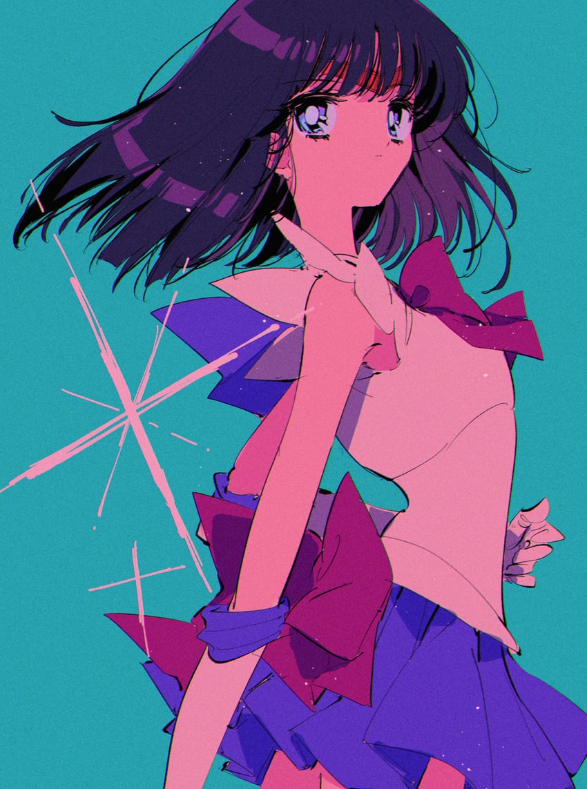 tomoe hotaru and sailor saturn (bishoujo senshi sailor moon) drawn by pochi_(askas_is_god)