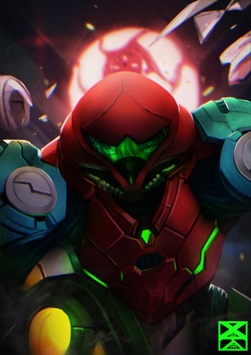 samus aran (metroid and 1 more) drawn by xuuikie_ashe