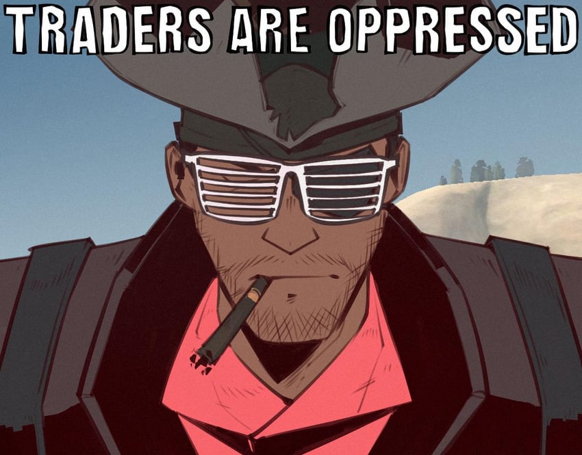 demoman and red demoman (team fortress 2) drawn by fujimna