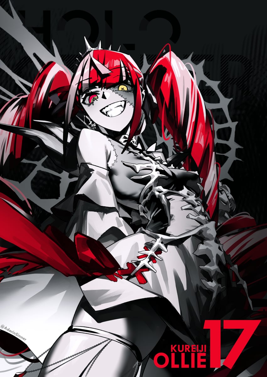 kureiji ollie (hololive and 1 more) drawn by adarin