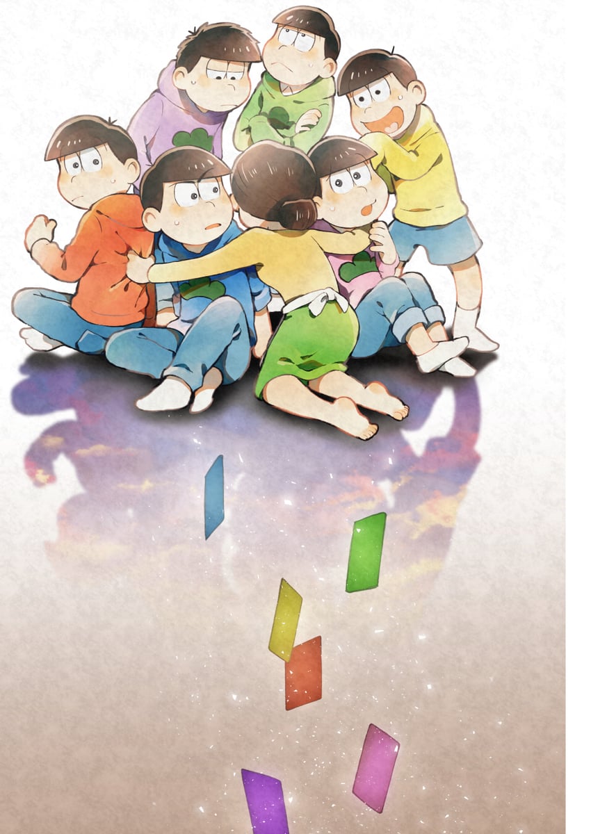matsuno osomatsu, matsuno karamatsu, matsuno ichimatsu, matsuno jyushimatsu, matsuno choromatsu, and 2 more (osomatsu and 1 more) drawn by ouka_(stan)