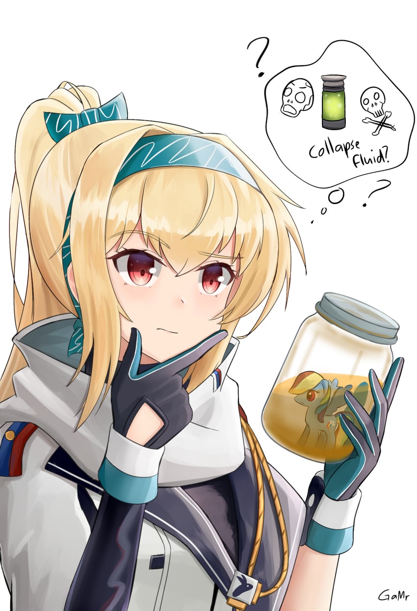 rainbow dash and sv-98 (girls' frontline and 2 more) drawn by gamryous
