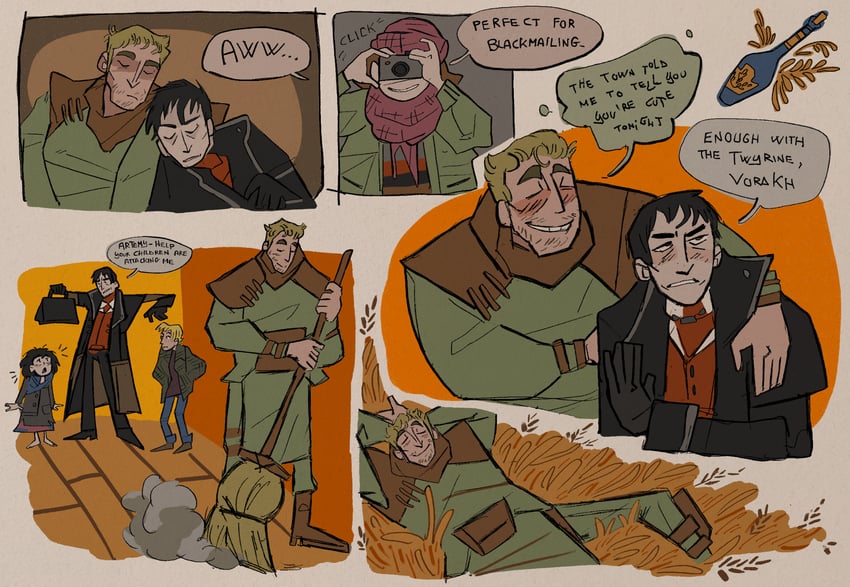 artemy burakh, daniil dankovsky, clara, murky, and sticky (pathologic and 1 more) drawn by byrobird