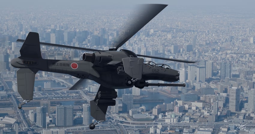 ah-88 hellhound (kidou keisatsu patlabor and 1 more) drawn by laminar_flow