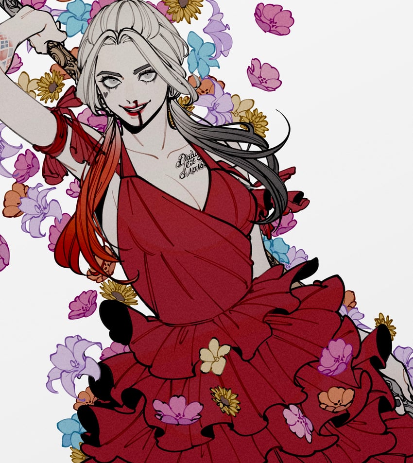 harley quinn (dc comics and 2 more) drawn by oimo_(oimkimn)