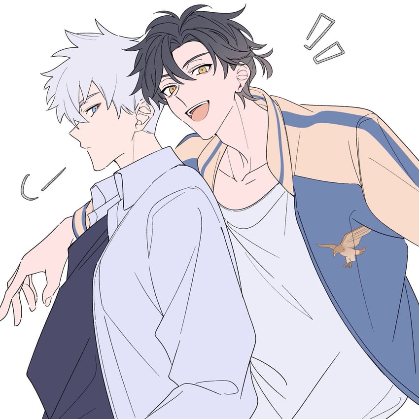 cheng xiaoshi and lu guang (shiguang dailiren) drawn by 8tkkcsghb1zmqez