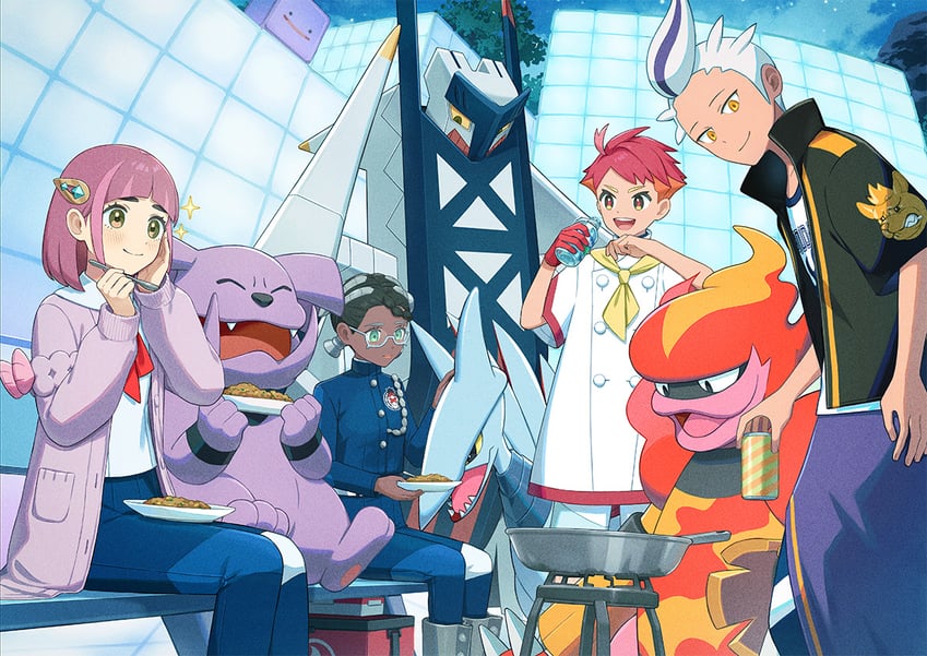 ditto, lacey, drayton, crispin, skarmory, and 4 more (pokemon and 1 more)