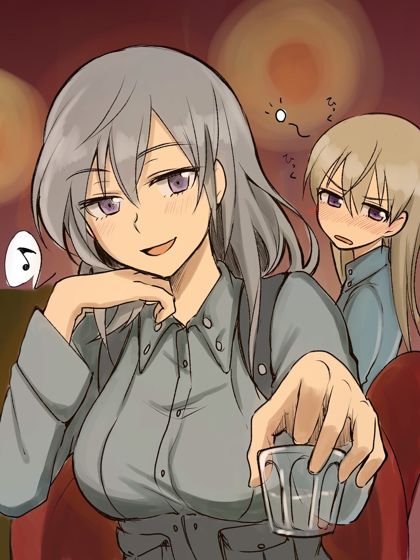 eila ilmatar juutilainen and aurora e. juutilainen (world witches series and 2 more) drawn by emirio_(emirio110)