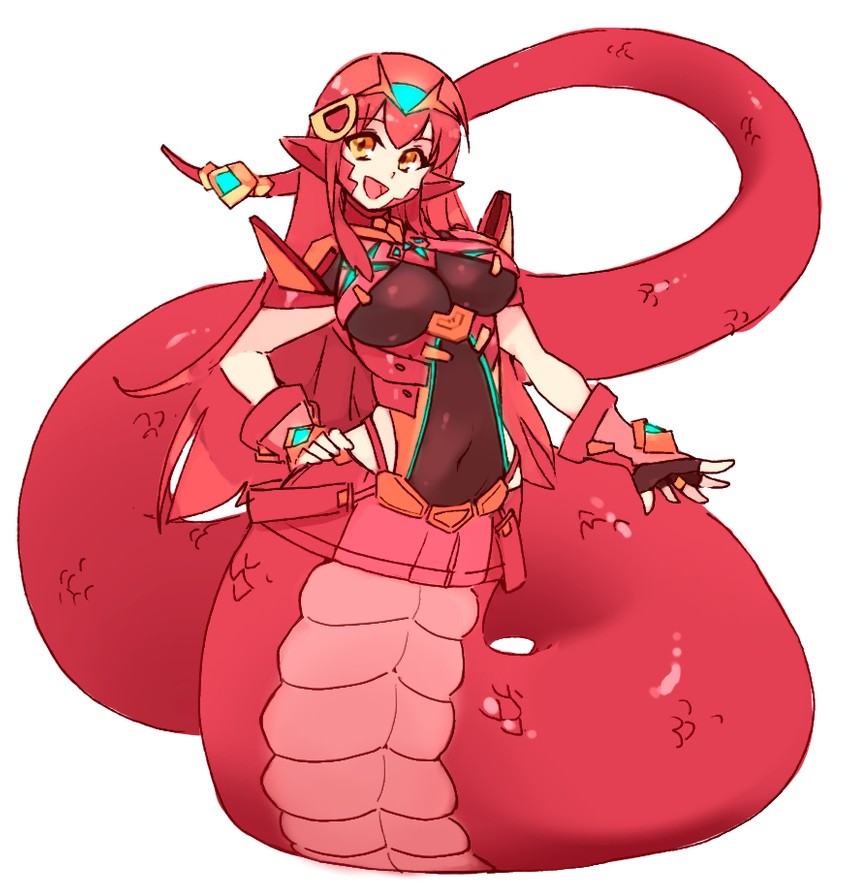 pyra and miia (xenoblade chronicles and 2 more) drawn by rtil