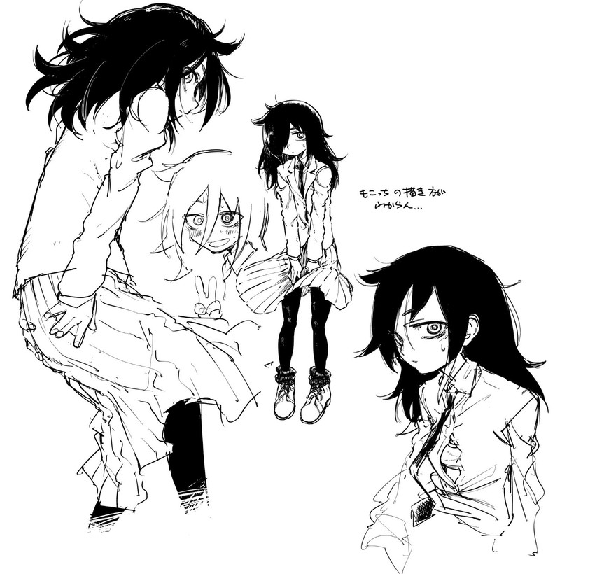 kuroki tomoko (watashi ga motenai no wa dou kangaetemo omaera ga warui!) drawn by kotoyama