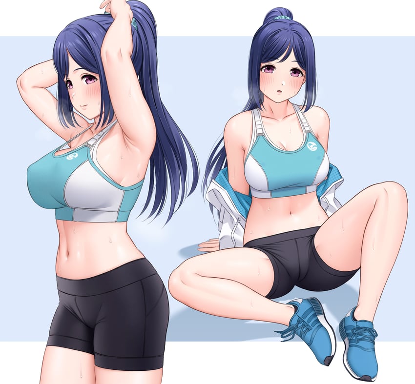 matsuura kanan (love live! and 1 more) drawn by yonsi