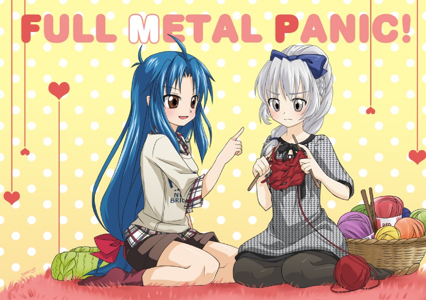 chidori kaname and teletha testarossa (full metal panic!) drawn by shakuya