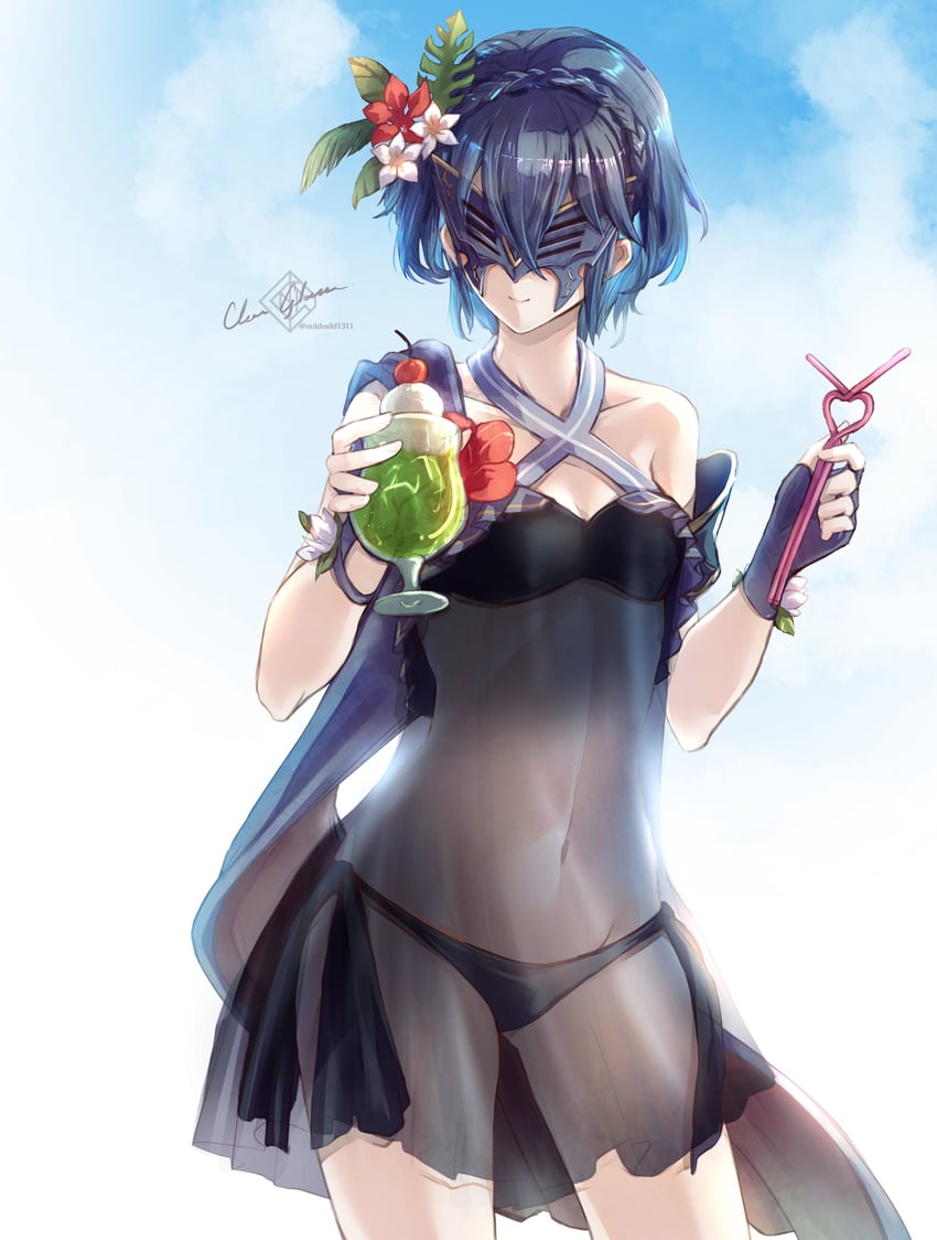 lucina and marth (fire emblem and 2 more) drawn by clear_glass_(mildmild1311)