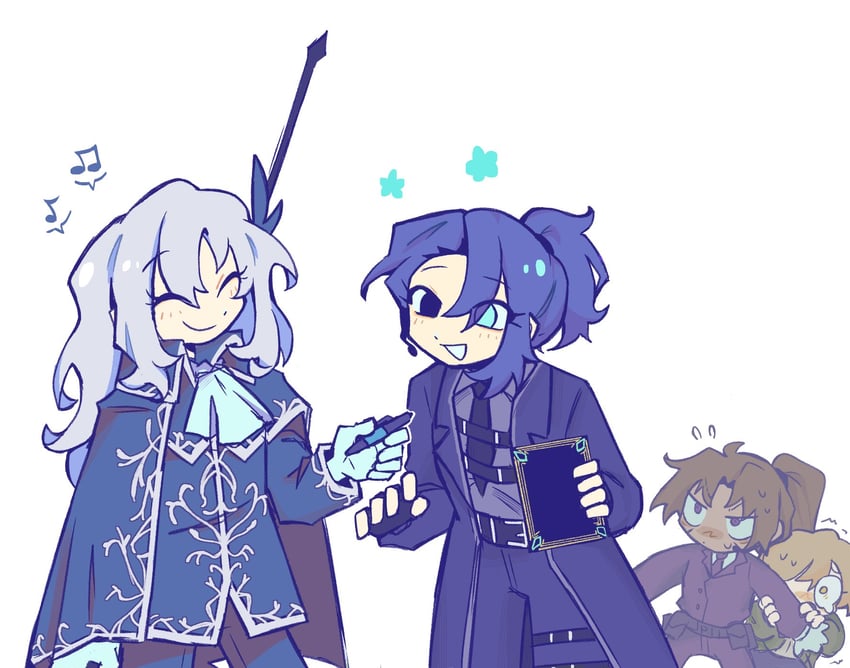 sinclair, hong lu, heathcliff, and argalia (project moon and 2 more) drawn by v0ge11