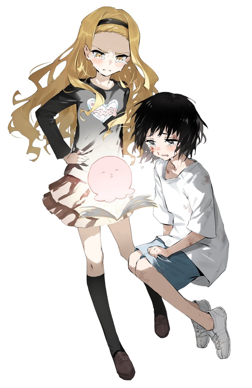 kuze shizuka, kirarazaka marina, and takopii (takopii no genzai) drawn by minakata_sunao