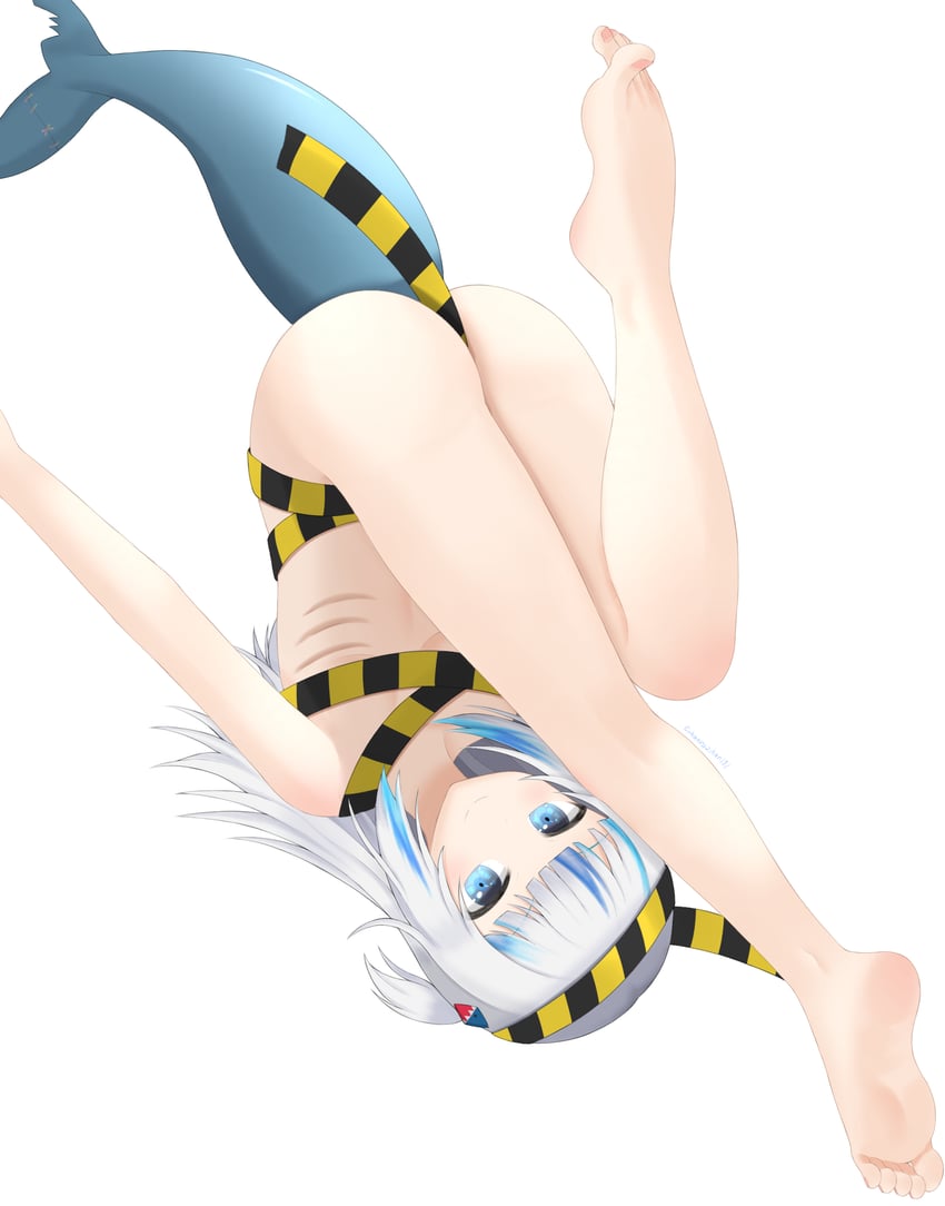 gawr gura (hololive and 1 more) drawn by tamagotozi3420