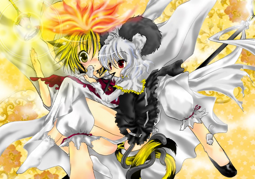 nazrin and toramaru shou (touhou) drawn by ichigo_(strawberry)