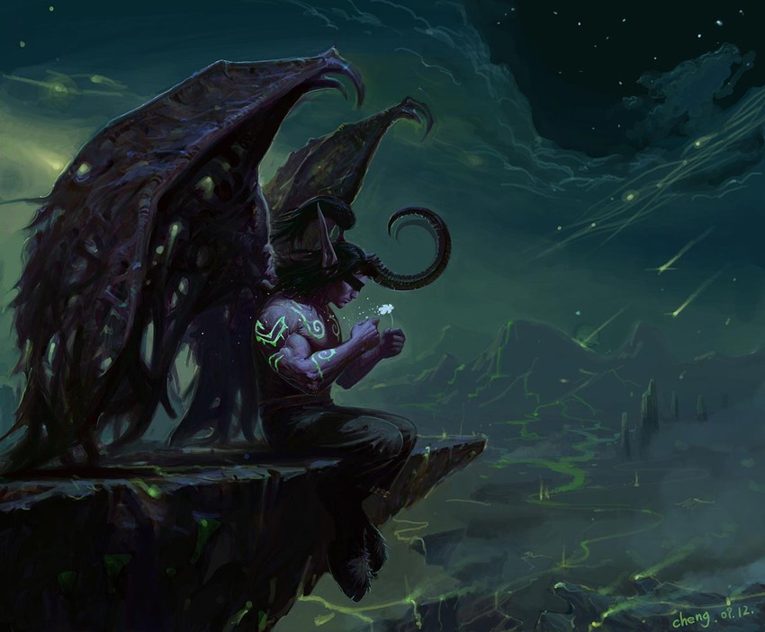 demon hunter and illidan stormrage (warcraft and 1 more)