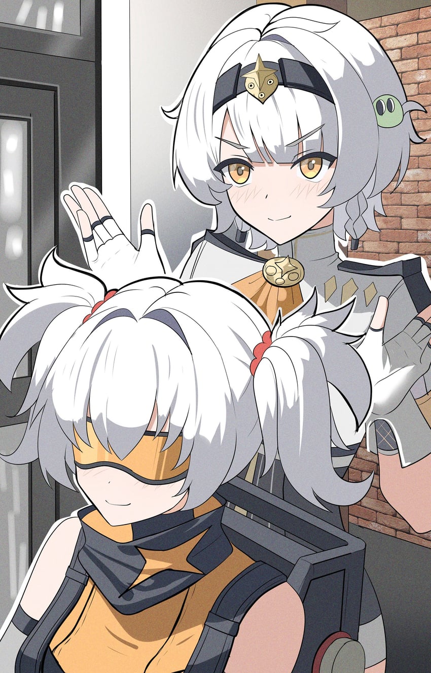 anby demara and soldier 11 (zenless zone zero) drawn by bibitapel
