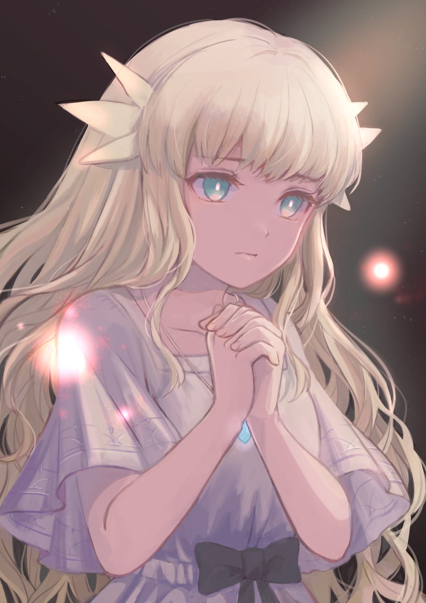 lily (ender lilies quietus of the knights) drawn by fuwamoko_momen_toufu