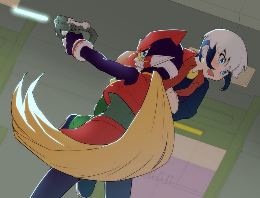 zero, zero(z), eugene chaud, and bliss zero (mega man and 3 more) drawn by suppai-k