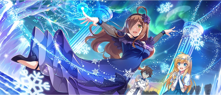 satou kazuma, wiz, and iris (kono subarashii sekai ni shukufuku wo! and 1 more)