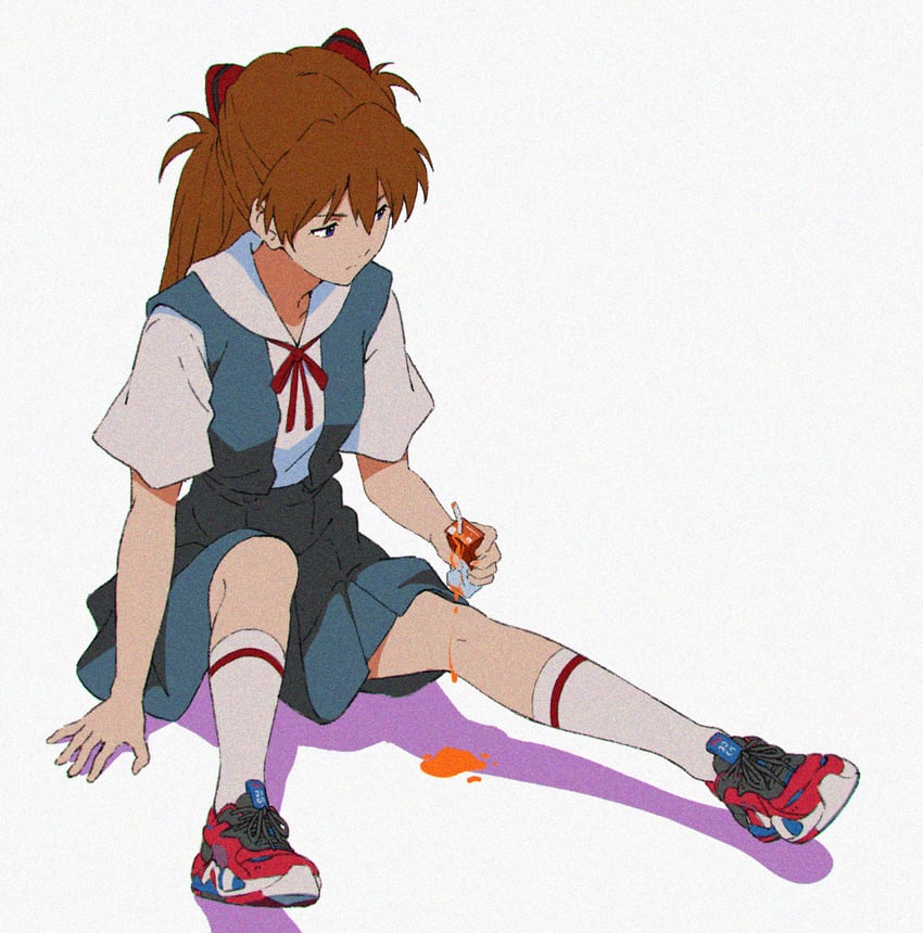 souryuu asuka langley (neon genesis evangelion) drawn by tesseract_(retr0_0o)