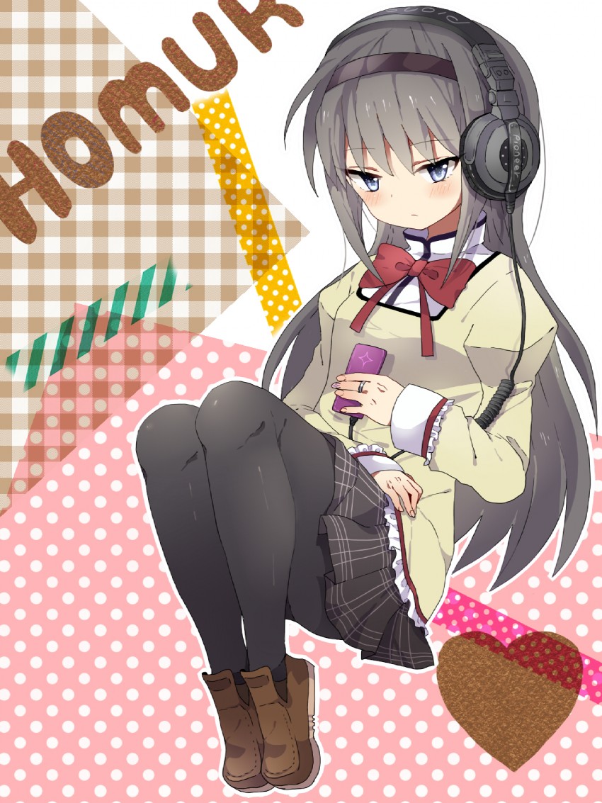 akemi homura (mahou shoujo madoka magica) drawn by maon_(hikouya)