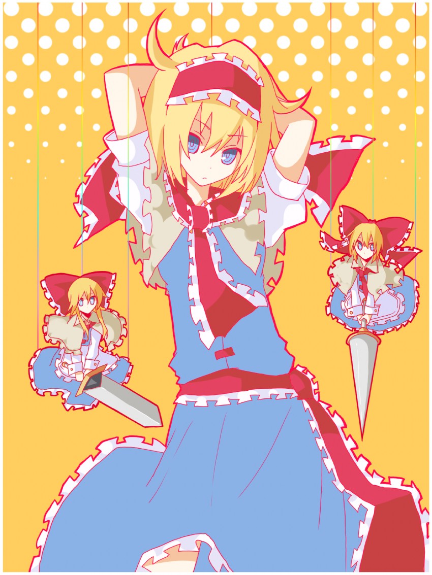 alice margatroid and shanghai doll (touhou) drawn by shiroshi_(denpa_eshidan)