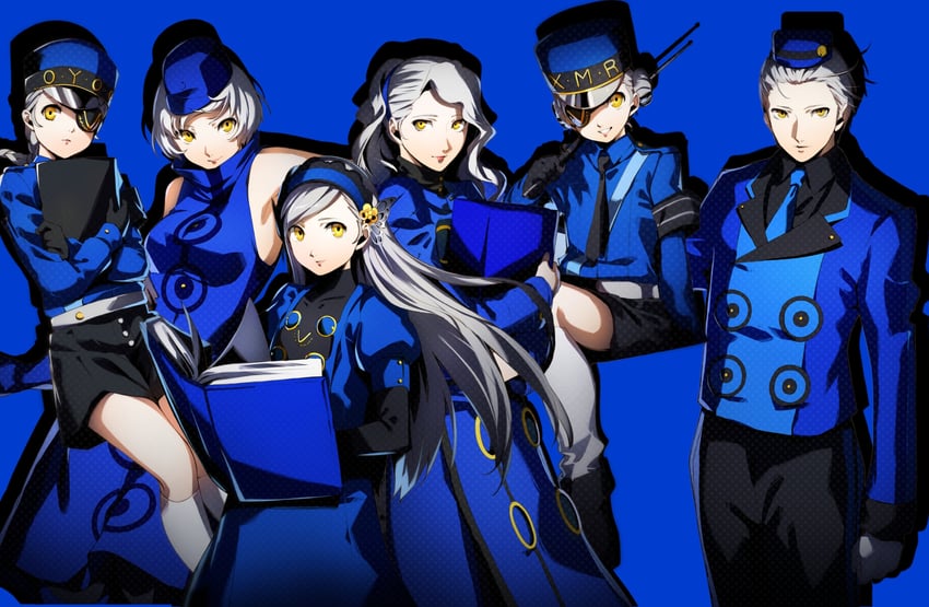 elizabeth, margaret, caroline, justine, theodore, and 1 more (persona and 4 more) drawn by nakano_maru