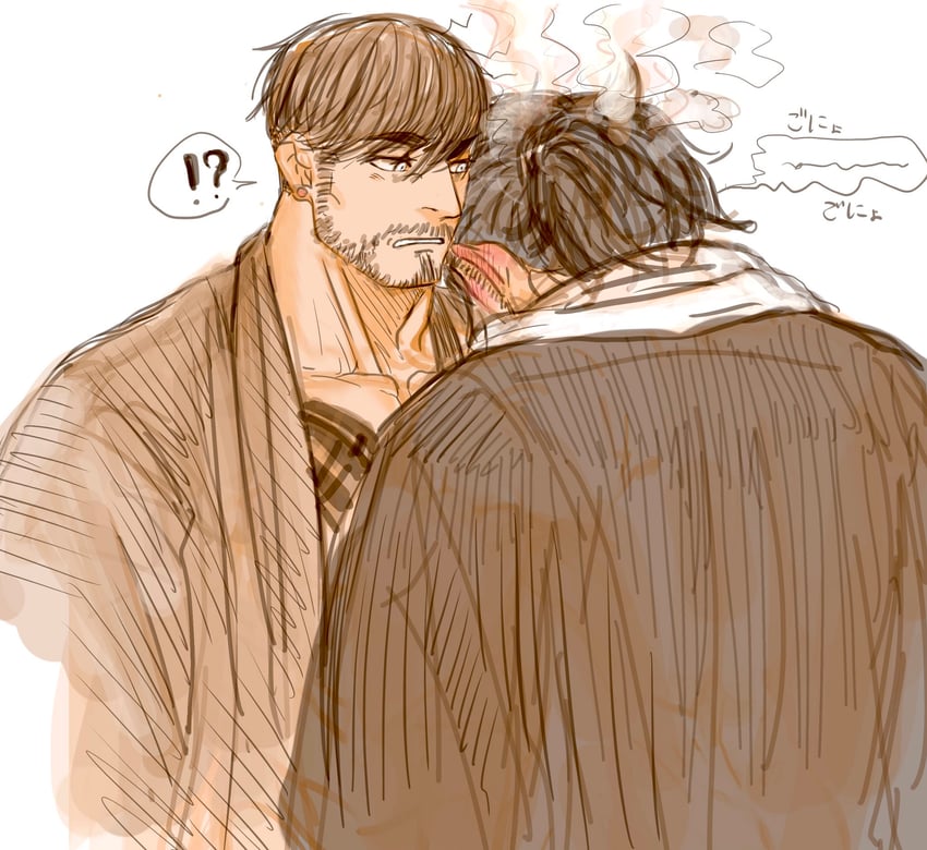 sakamoto ryouma and oc (original and 1 more) drawn by 392mondo