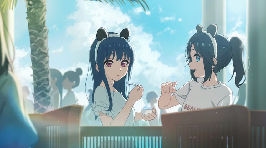 yoroizuka mizore and kasaki nozomi (hibike! euphonium) drawn by raku_rakugaki