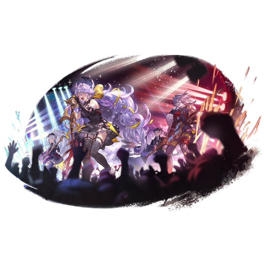 medusa, satyr, nezha, and baal (granblue fantasy) drawn by minaba_hideo
