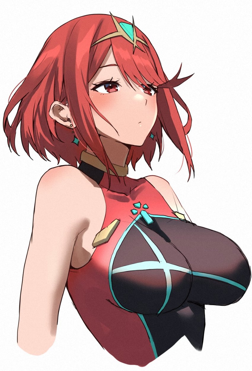 pyra (xenoblade chronicles and 1 more) drawn by slope_(check238)