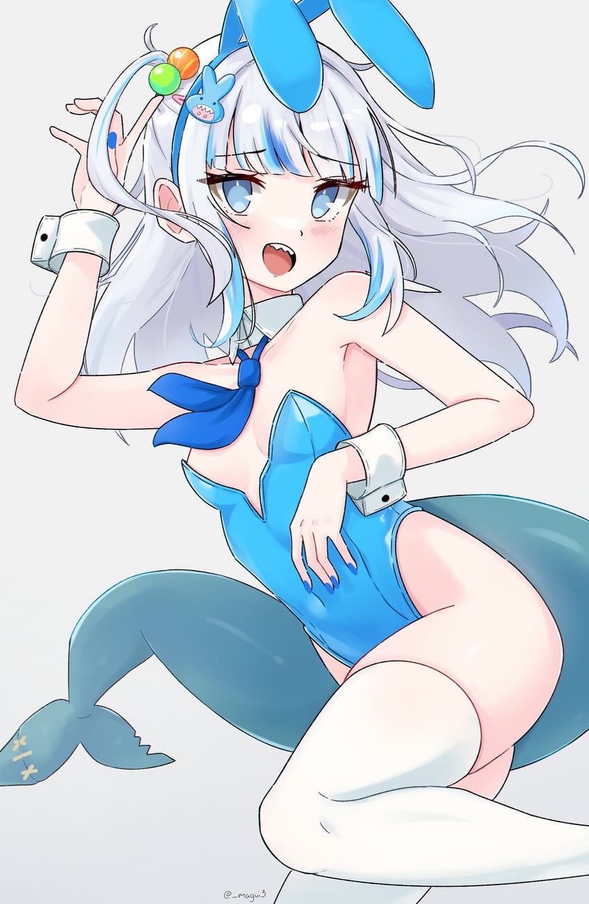 gawr gura (hololive and 1 more) drawn by magui3