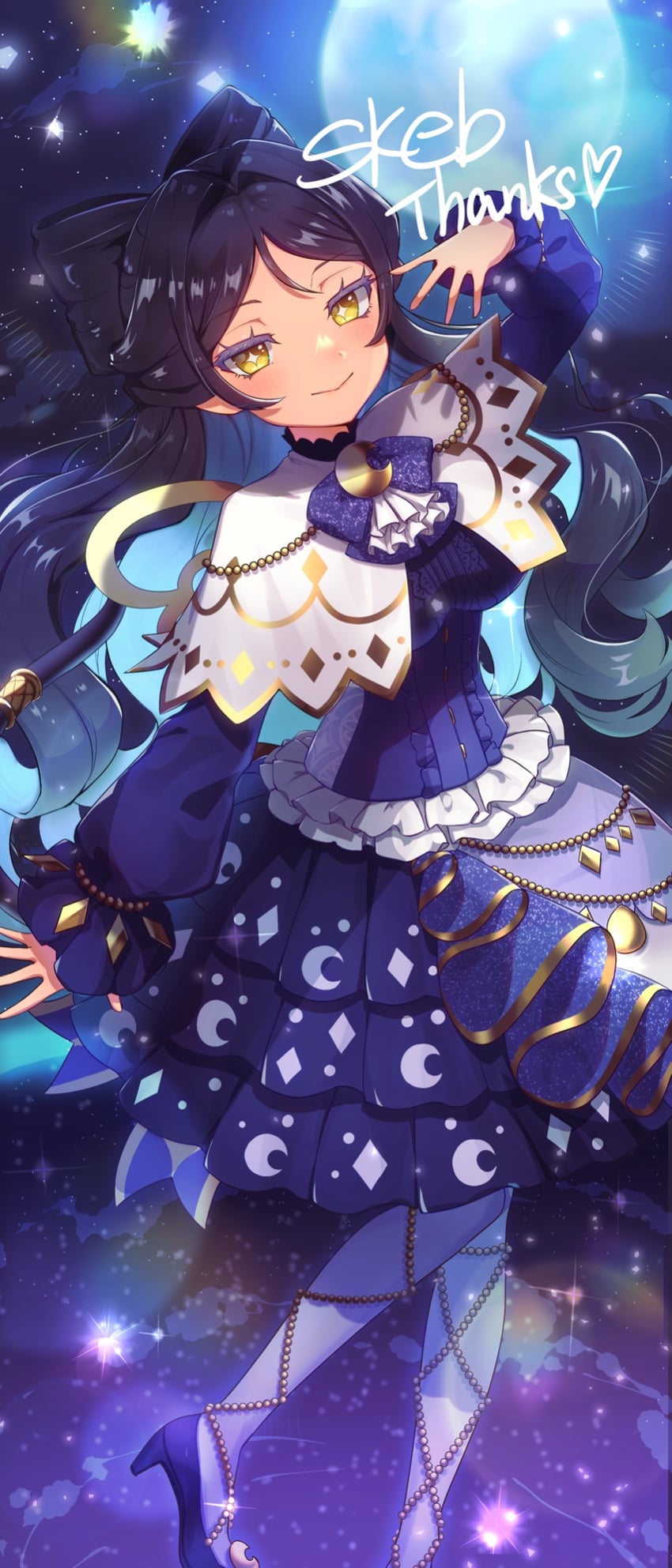 luluna (pretty series and 1 more) drawn by moukinui