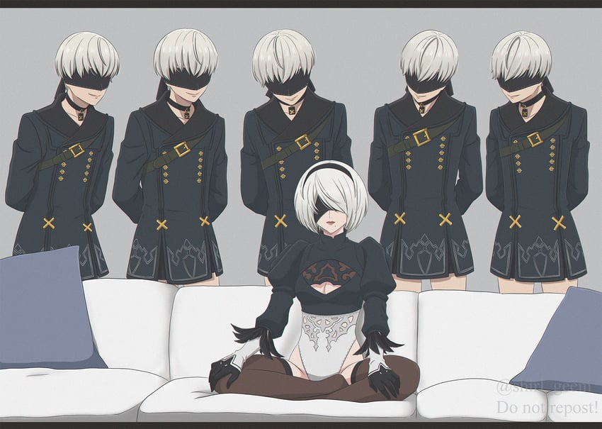 2b and 9s (nier and 1 more) drawn by shirl_geem