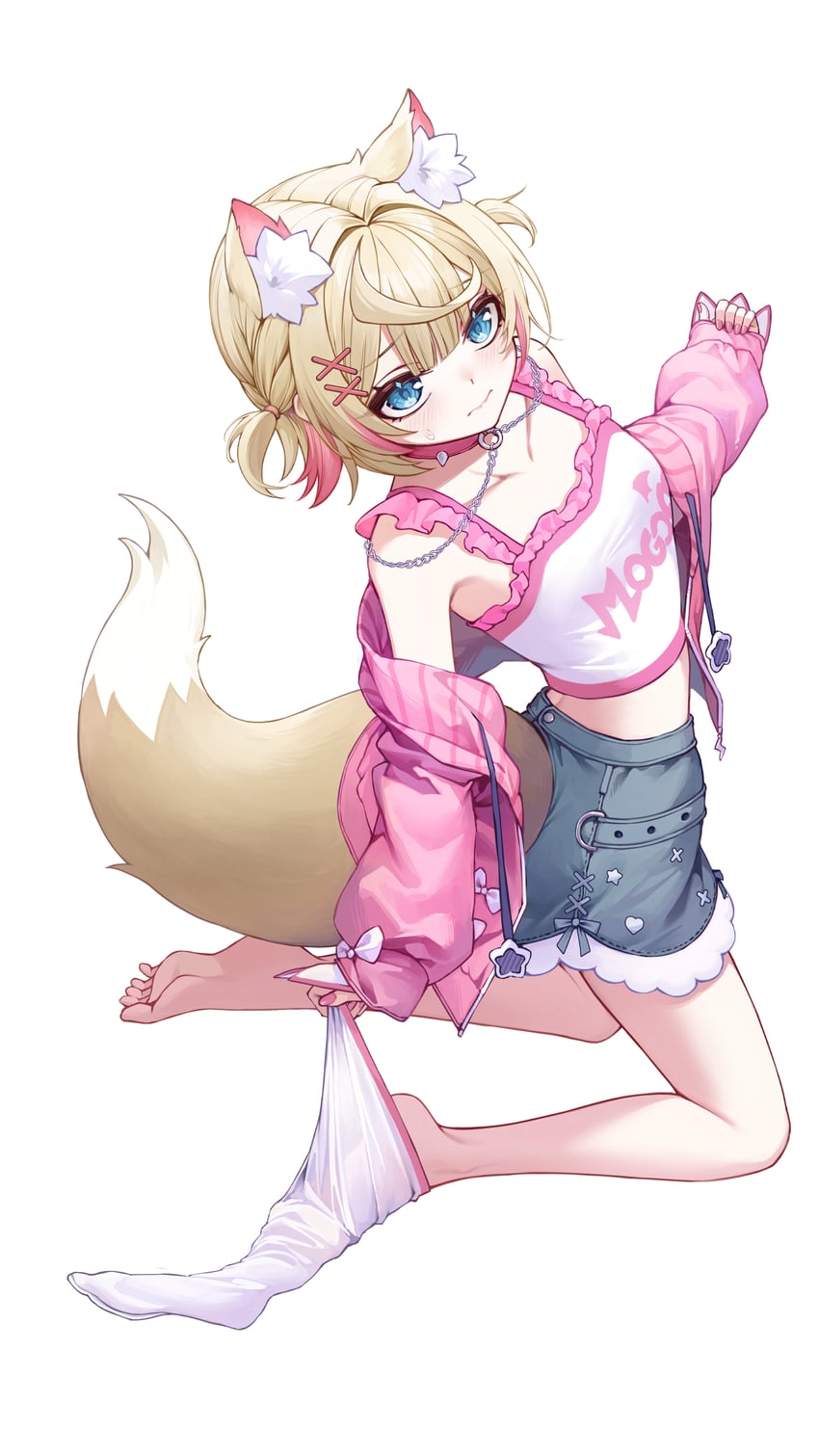 mococo abyssgard (hololive and 1 more) drawn by curry_bowl