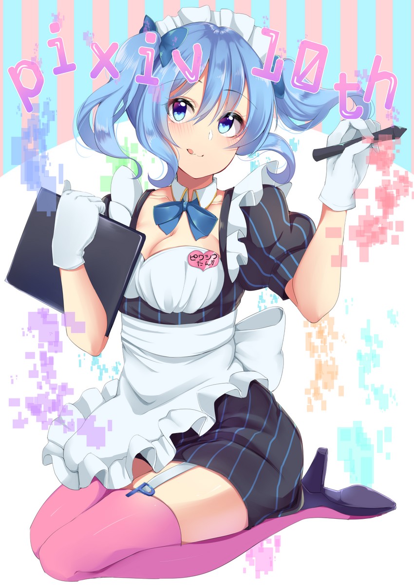 pixiv-tan (original and 1 more) drawn by ashino