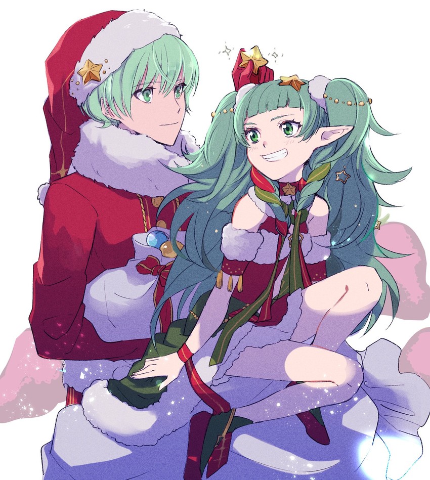 sothis and male byleth (fire emblem and 2 more) drawn by hashio_(gobou3443)