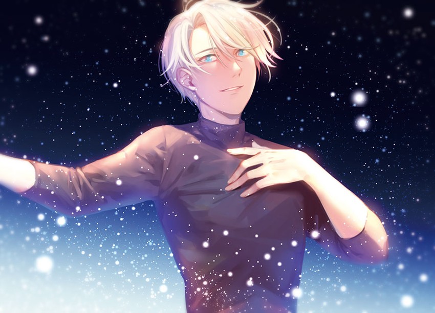 viktor nikiforov (yuri!!! on ice) drawn by yuyu_(yuyudesu0806)