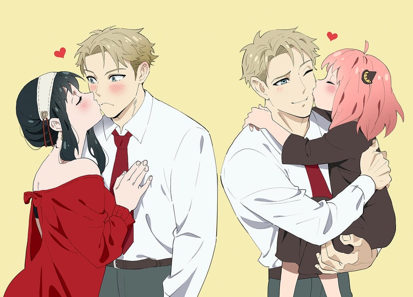 yor briar, anya, and twilight (spy x family) drawn by miyuli