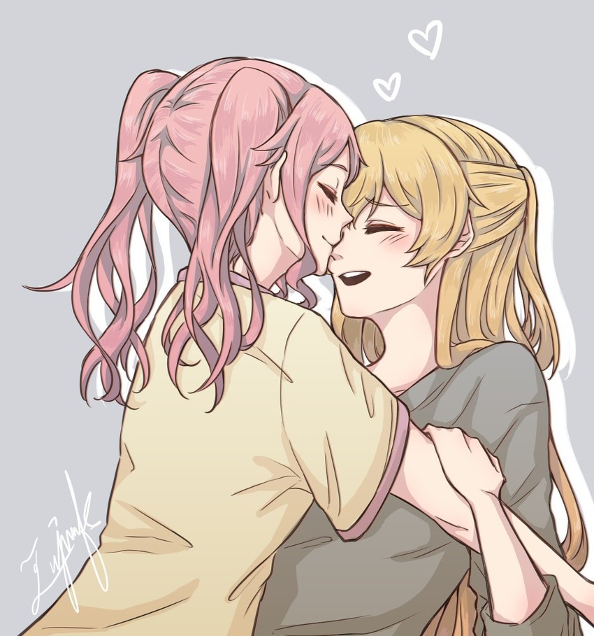 maruyama aya and shirasagi chisato (bang dream!) drawn by aiiro_bokujuu