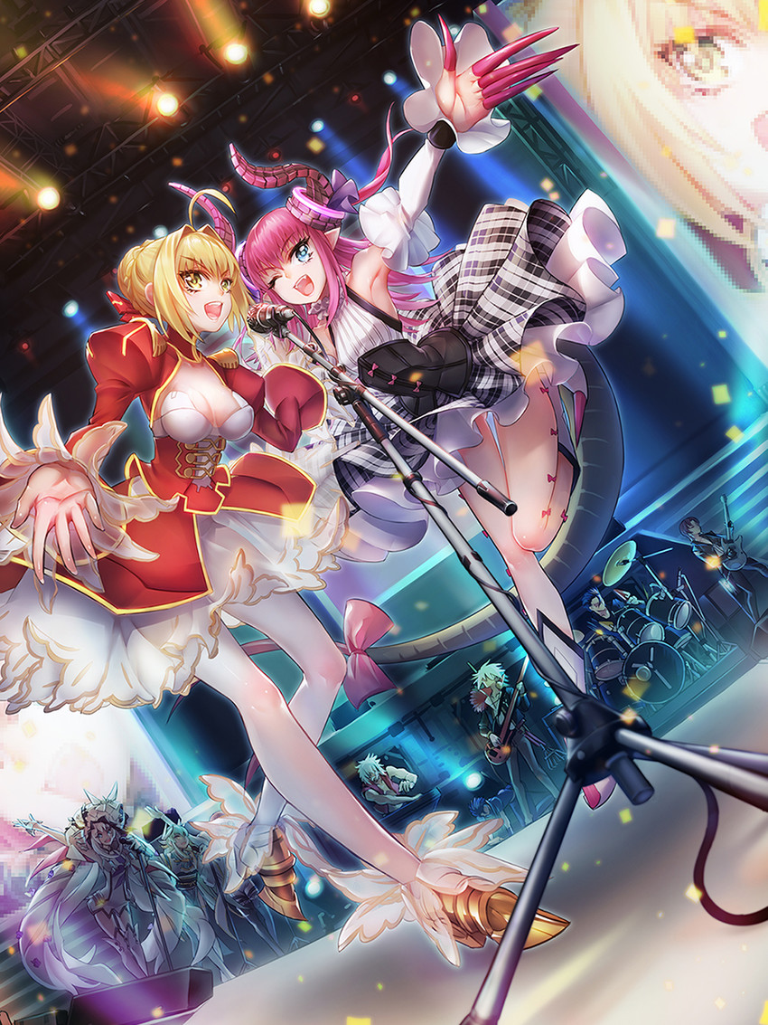 tamamo, nero claudius, tamamo no mae, cu chulainn, elizabeth bathory, and 6 more (fate and 2 more) drawn by todee