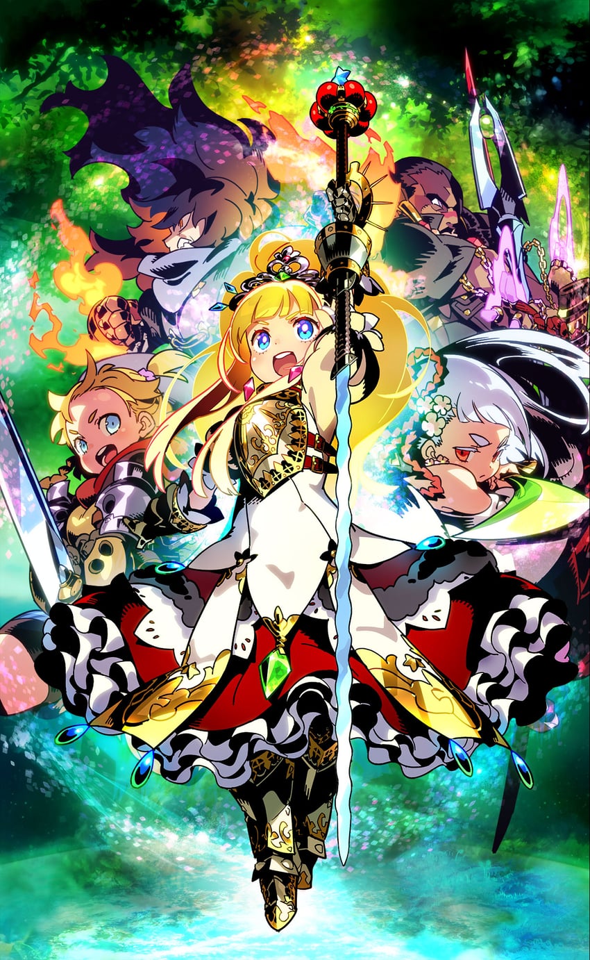 bushidou, sovereign, doctor magus, alchemist, sovereign 2, and 5 more (sekaiju no meikyuu and 4 more) drawn by himukai_yuuji