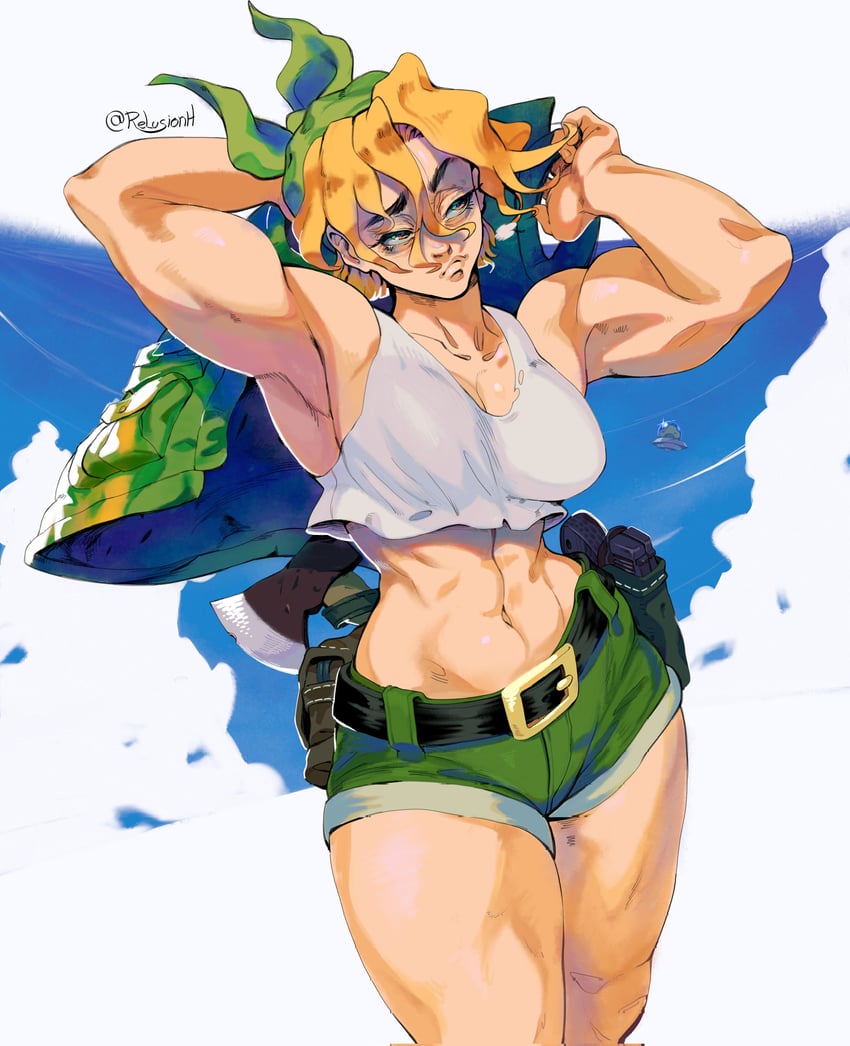 kasamoto eri and mars people (metal slug) drawn by relusionh