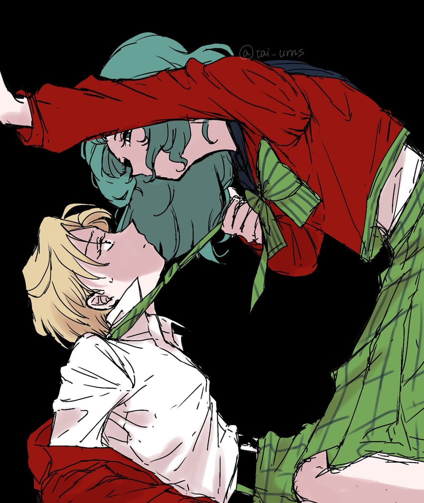 ten'ou haruka and kaiou michiru (bishoujo senshi sailor moon and 1 more) drawn by tai_urns