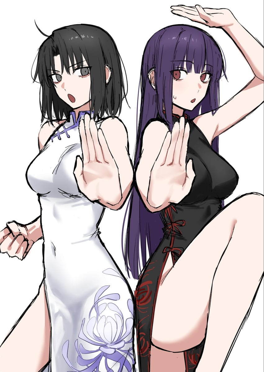 ryougi shiki and asagami fujino (kara no kyoukai) drawn by egomeshi