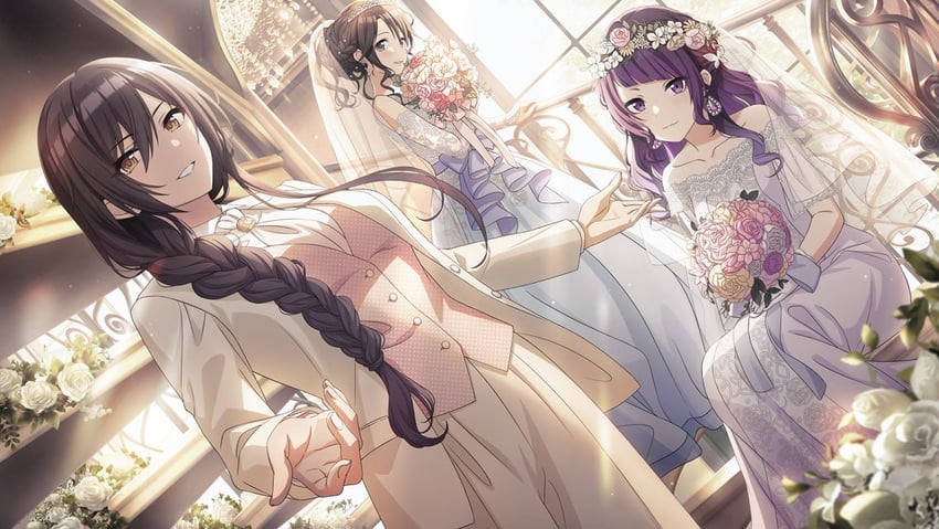 shirase sakuya, tanaka mamimi, and mitsumine yuika (idolmaster and 1 more)